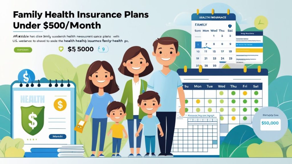 Family Health Insurance Plans Under $500/Month